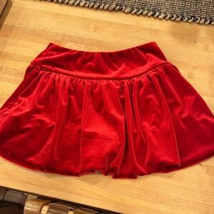 Red Velvet bubble Skirt